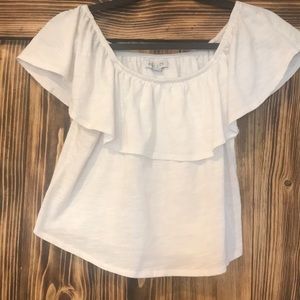 White boho top